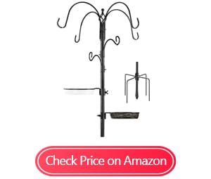 best choice products 6-hook bird feeding station