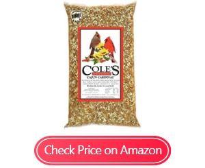 cole's cb05 cajun cardinal blend bird seed