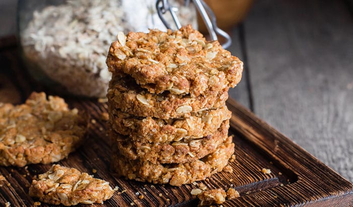 making a bird food using an oatmeal