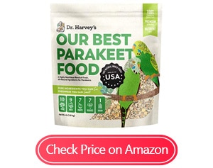 dr. harvey's our best budgies parakeets foods