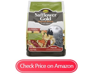 higgins safflower gold natural macaws food mix