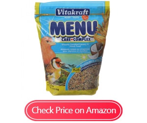 vitakraft menu vitamin fortified finch foods