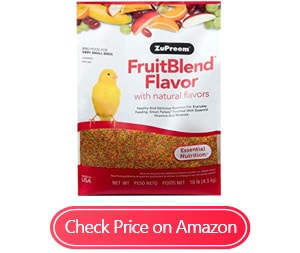 zupreem fruitblend flavor pellets bird food
