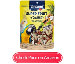 vitakraft super fruit cocktail parrots food