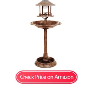 best choice products solar outdoor bird baths