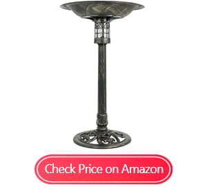 sun-ray beacon solar lighted bird baths