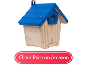 kingsyard wooden bluebird house