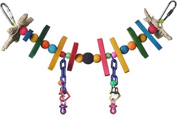 rainbow bridge bird toy