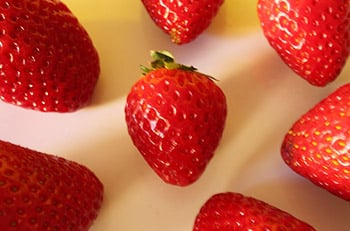 strawberry for cedar waxwing