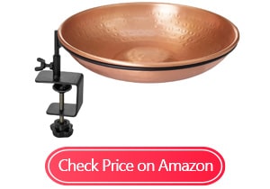 monarch abode pure hand hammered copper bird baths