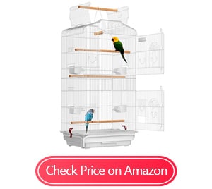 vivohome wrought iron lovebird bird cages