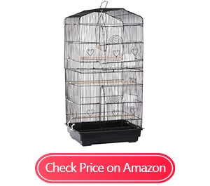 zeny rolling stand cockatiel bird cages