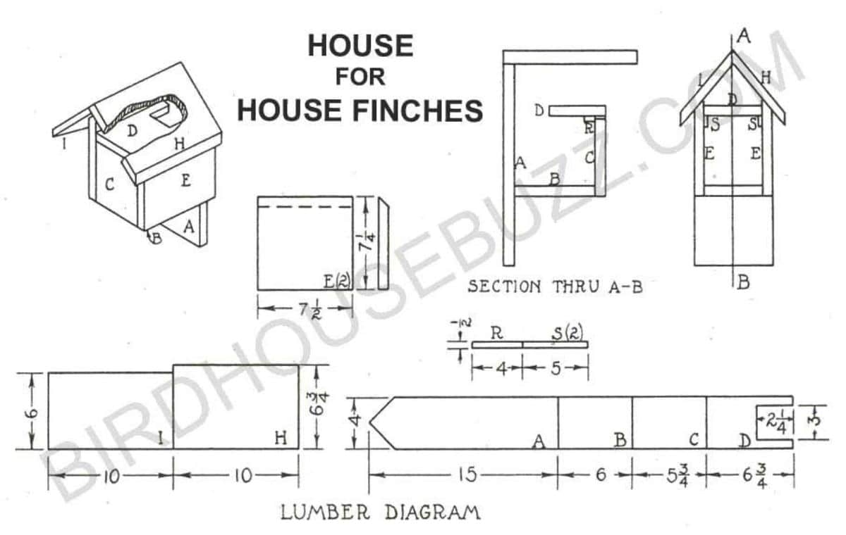 A bird house plan.